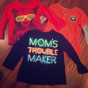 Bundle off 3 toddler boy shirts